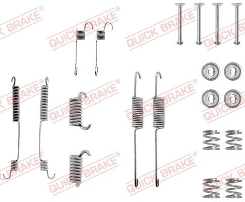 Kit de montaje de zapatas de freno traseras para Ford Orion II AFF